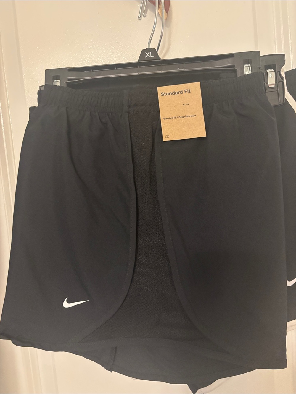Nike Black Shorts with White Swoosh